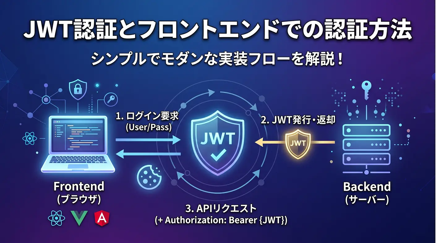 一般的なJWT認証とフロントエンドでの認証方法まとめ